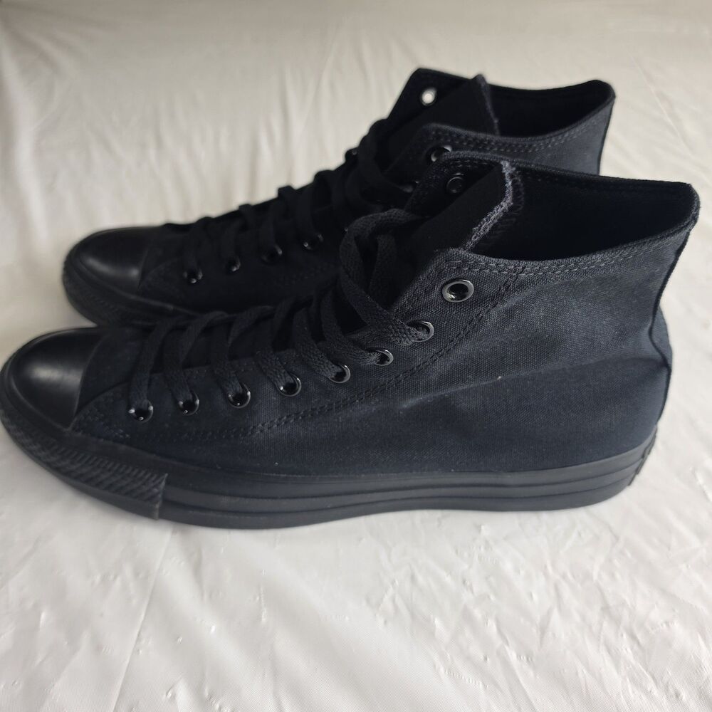 Converse Black Monochrome "Unisex" Chuck Taylor All-Star High Top Size 11.5M/13W